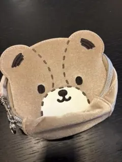 未使用　クマの顔ポーチ ベージュ　タイニーチャム　サンリオ