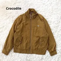 クロコダイル 中綿ブルゾン ジャンパー ワニロゴ 茶 L メンズ 古着のサムネイル