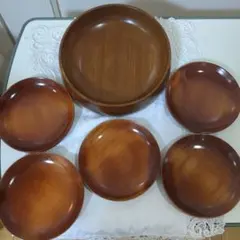 木製食器セット 7点のサムネイル