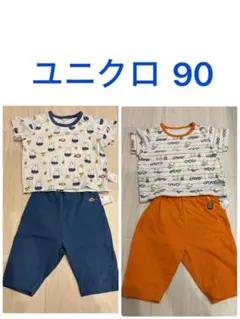 UNIQLO ベビーパジャマ 90 ミッフィー こぐまちゃん 2着セット 半袖のサムネイル