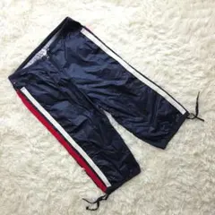 トミーガール　ハーフパンツ　M　ナイロン　サイドライン　ネイビー