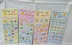 ポケモン ピカチュウ プチプチシール3.4 お菓子アイス柄 4枚セット