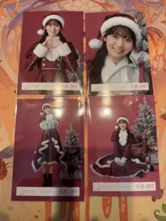 櫻坂46 石森璃花 生写真 2025年 サンタ コンプ UVケース2枚付き