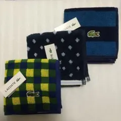 ☆メルカリ便☆ ラコステ タオルハンカチ ３枚セット　No.62