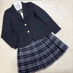 卒服　卒業式　フォーマル　150サイズ　シンプル　プリーツスカート　チェック