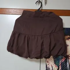 AS KNOW AS plus ブラウン フレアスカート