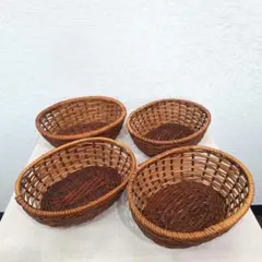 天然素材バスケット 4点セット