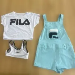 831 FILA Tシャツ・ブラトップ・オーバーオールセット