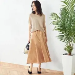 23区 リネンライクストレッチ フレアスカート 40 2枚おまとめ - メルカリ