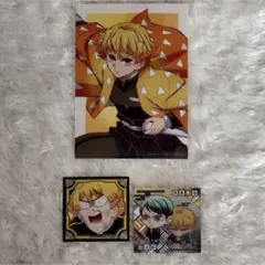 鬼滅の刃 我妻善逸 ブロマイド シール セット