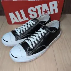 【US9.5】 ジャックパーセル 黒　レザー　 ALL STAR　#4APP