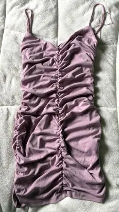 処分前最終値下げ　ZARA ノースリーブミニワンピース　ピンク　M