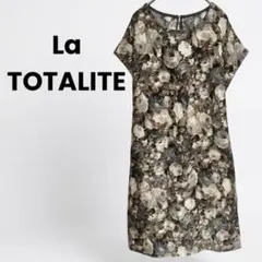 トータリテ TOTALITE 花柄 ワンピース F ブラウン 日本製⁠のサムネイル
