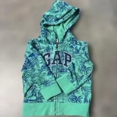 GAP キッズ ジップアップパーカー 恐竜柄　ギャップ　90のサムネイル