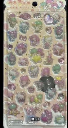 海外ライセンス　サンリオ3Dシール