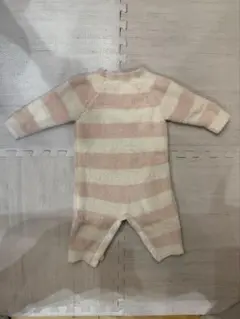 お値下げ！ジェラートピケ ストライプロンパース 80〜90cm