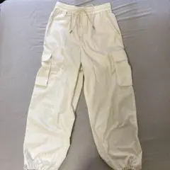 GU パラシュートカーゴパンツ Sナチュラル