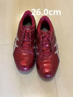 アシックス ゴルフシューズ レッド