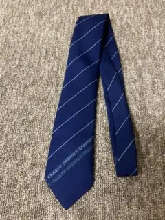 ネイビー ストライプ ネクタイ ポリエステル100%