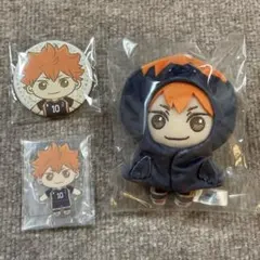 ハイキュー　セガラッキーくじ　日向翔陽　マスコット　アクリルスタンド　缶バッジ