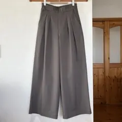 Dou Dou メランジタックワイドパンツ