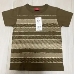 【新品未使用】OJICO 8A 110-120cmオリーブグリーン 恐竜Tシャツ