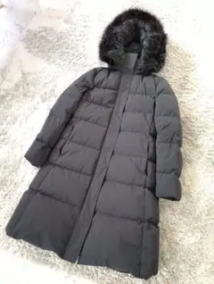 セオリーリュクス ファー付き ロングダウン コート