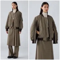 GU キルティングブルゾン(チェック)by rokh