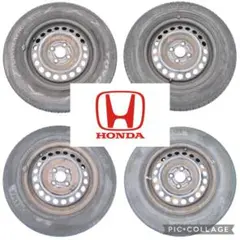 ホンダ フリード(DBA−GB3)純正14㌅スチールホイールとタイヤの4本セットのサムネイル