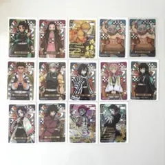鬼滅の刃 ステンドグラスカード セット レアカード 猗窩座 ガチャガチャ