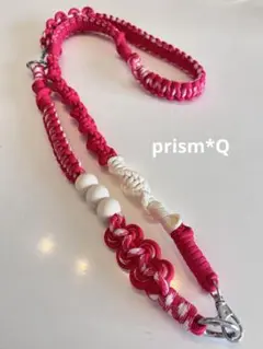 スマホショルダーストラップ赤2way