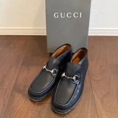 【極美品】GUCCI ホースビット ローファー 37(24.0cm) GUCCI グッチ スエード ホースビット ローファー 黒 37表記24cm