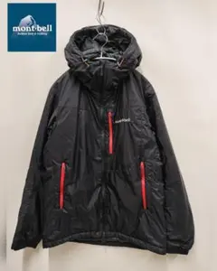 モンベル/フラットアイアンパーカー/防滴性保温性/中綿帯電防止加工/止水ZIP