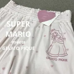 K39＊ ジェラートピケ タグ付き ピーチ姫 ショートパンツ ピンク ハート柄