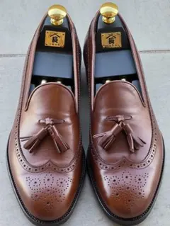 定価8万 極美品 三陽山長 流也 サドルローファー ブラウン 6 24cm 箱 定価8万 極美品 三陽山長 流也 サドルローファー ブラウン 6 24cm 箱
