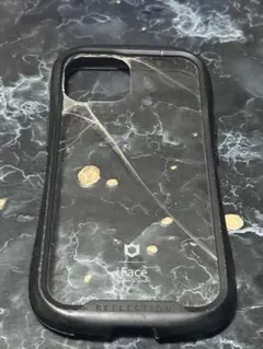 訳しかない　iPhone 14 iFace iPhoneケース ガラス　黒