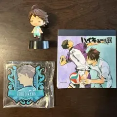 ハイキュー!! 及川徹セット　ミニフィギュア・アクリルバッジ・メモ帳