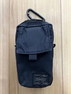 PORTER LAYER POUCH ポーター レイヤーポーチ カラビナ付 黒