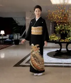 婚礼フルセット　京友禅金駒刺繍工房落款　西陣正絹袋帯金箔引地金錦織　正絹帯揚帯締 婚礼フルセット 京友禅金駒刺繍工房落款 西陣正絹袋帯唐織 婚礼帯揚げ