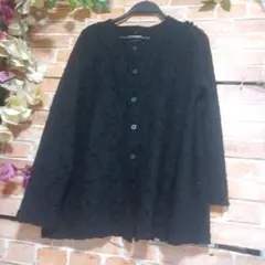 クレアルドCreald★レースカーディガン★ブラック※ゆったり