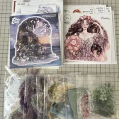 装飾ステッカー　人物ステッカー　コラージュ素材　シール　おすそ分け　①