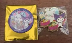 ちいかわ　サンリオ　コラボ　缶バッジ　ピンズコレクション　モモンガ　クロミ