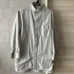 ユニクロユー　2025春夏　オーバーサイズシャツ　バンドカラー　ユニセックス　S