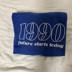 1990 メッセージ入り 青スウェット