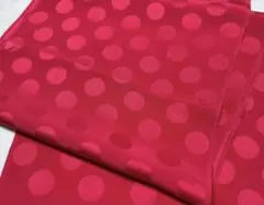 w-246 正絹帯揚げ 振袖　成人式　ドット　ピンク系