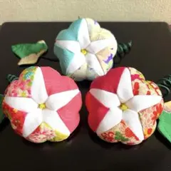 ちりめん細工「紙風船」3個セット② - メルカリ