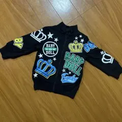 BABY DOLL トレーナー 上着 ジャケット80 黒 男の子女の子 秋 冬