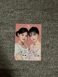 Wonjungyo イコールLOVE 高松瞳さんと野口衣織さんのサイン入りフォト