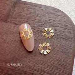 ゴールドネイルパーツセット(3種類)