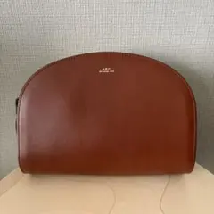 【美品】A.P.C. Demi-Lune ハーフムーンバッグ ブラウン 匿名配送